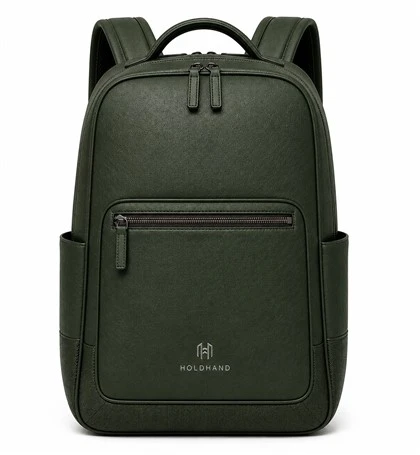 Forest Green Luksuzni kožni ruksak