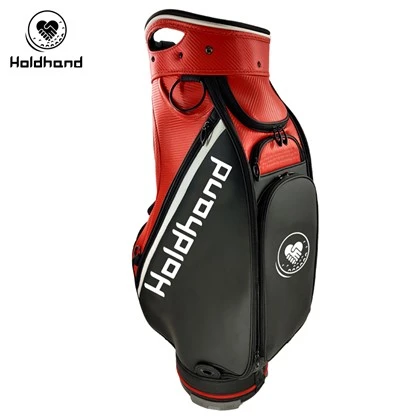 Novi dizajn crne PU kožne torbe za golf golf veleprodaja Custom Brand Logo Pro Tournament Golf Tour torba